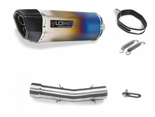 トライアンフ スプリントＳＴ 1998-2004 LCIPARTS ツインエンド　チタン スリップオンマフラー