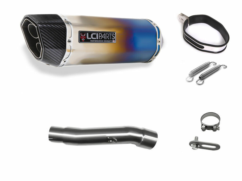 ヤマハ セロー250 XT250X 2005-2016 LCIPARTS ツインエンド　チタン スリップオンマフラー