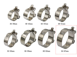 LCIPARTS パイプクランプ　64mm-67mm