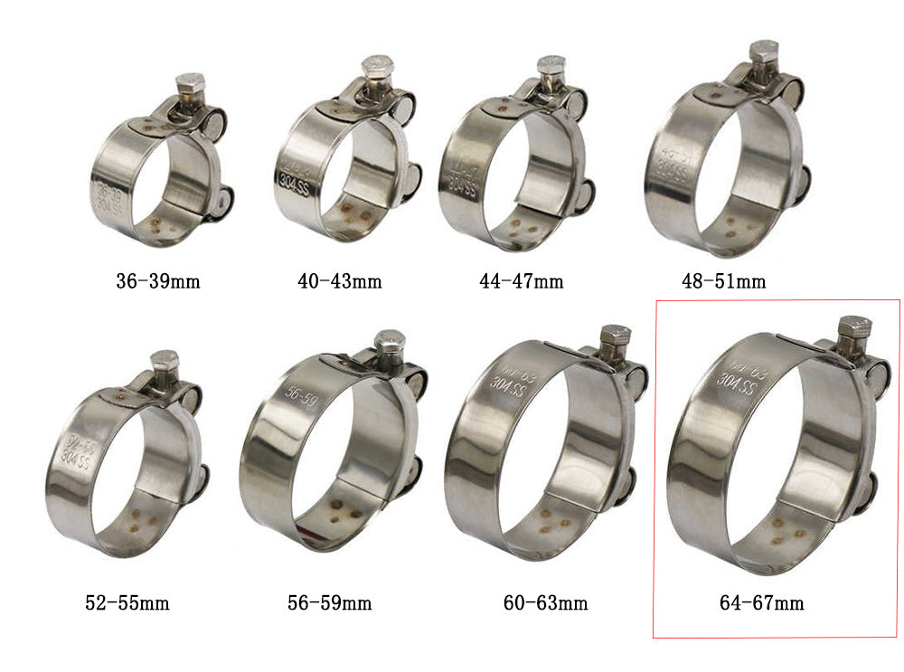 LCIPARTS パイプクランプ　64mm-67mm