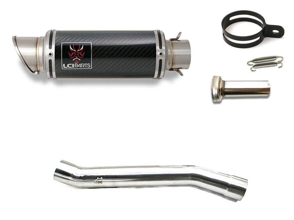 スズキ GSF1200 GSF600 LCIショートカーボンスリップオンマフラー