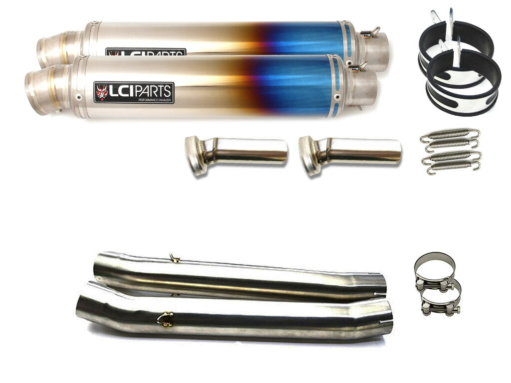 スズキ GSX1300R ハヤブサ 隼 1999-2007 LCIPARTS ラウンドフルチタンスリップオンマフラー