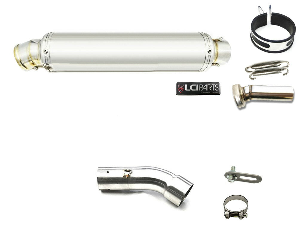 スズキ GSX-S750 2017-2022 LCIPARTS ラウンドステンレススリップオンマフラー