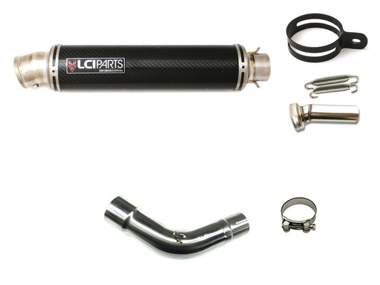 スズキ SV650 2016-2023 LCIPARTS ラウンドチタンカーボン スリップオン マフラー
