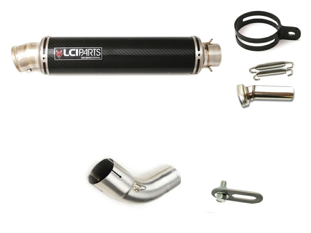 スズキ Vストローム1000 1050 V-STROM1000 1050 ABS 2014-2023 VU51A LCIPARTS ラウンドチタンカーボンスリップオンマフラー