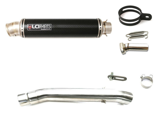 スズキ バンディット400 Bandit400 (GK7AA) LCIPARTS ラウンドチタンカーボンスリップオンマフラー