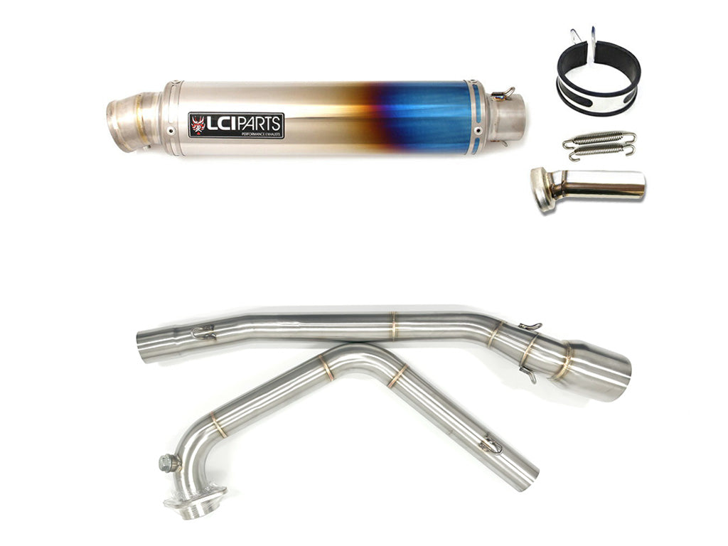 スズキ　ニンジャ ZX-25R / ZX-25R SE 2020-2023 LCIPARTS ラウンドチタンフルエキゾーストマフラー