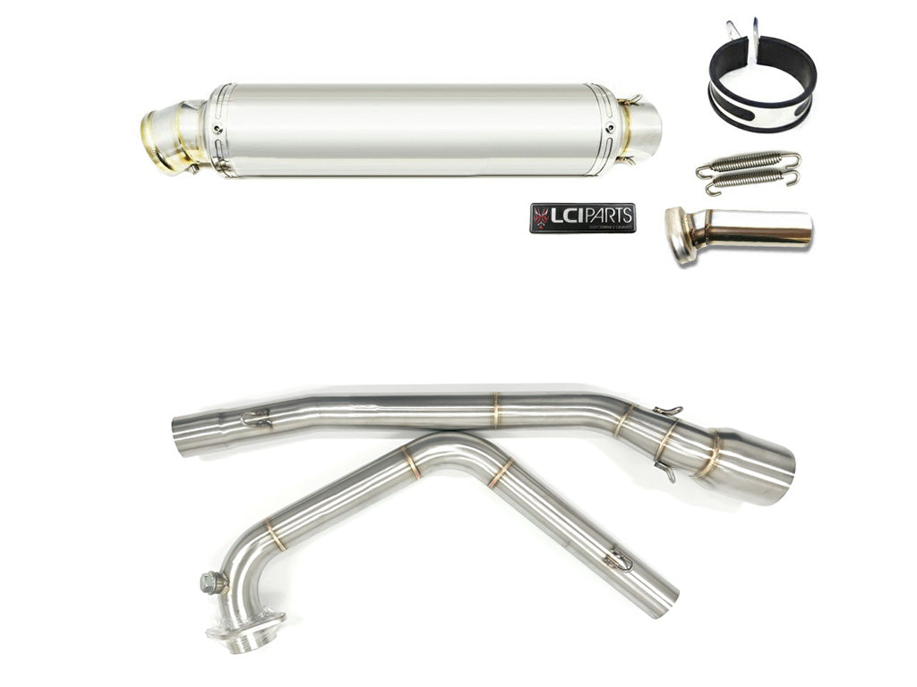 スズキ　ニンジャ ZX-25R / ZX-25R SE 2020-2023 LCIPARTS ラウンドステンレスフルエキゾーストマフラー