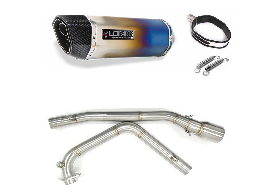 スズキ　ニンジャ ZX-25R / ZX-25R SE 2020-2023 LCIPARTS ツインエンド　チタン フルエキゾーストマフラー