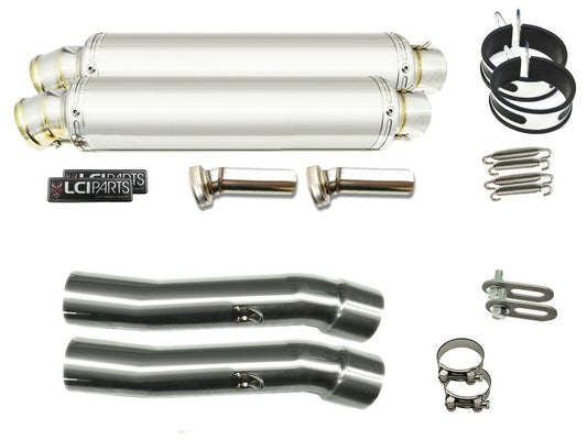 ヤマハ XJR1300 [5EA] 1998-2002 LCIPARTS ラウンドステンレススリップオンマフラー