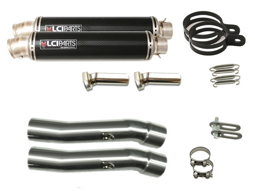 ヤマハ XJR1300 [5UX] 2003-2006 LCIPARTS ラウンドチタンカーボンスリップオンマフラー