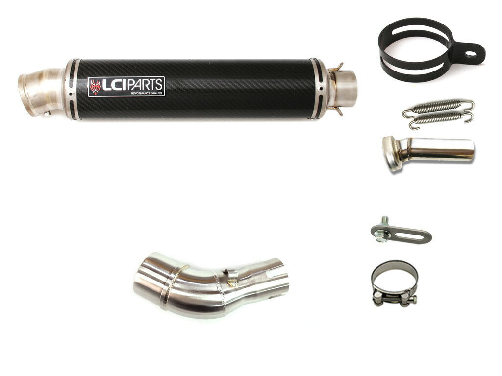 ヤマハ YZF-R25 2014-2023 LCIPARTS ラウンドチタンカーボンスリップオンマフラー